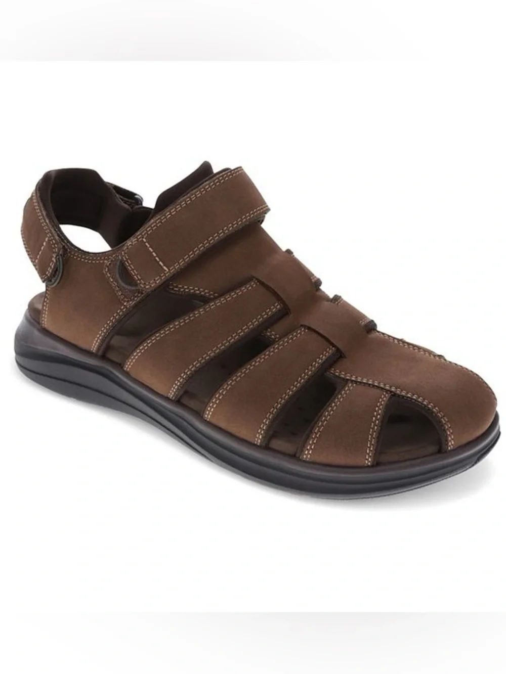 🆕 Dockers Men’s Sandals Byrd Outdoor Sport Fisherman Size 10W Dark Tan